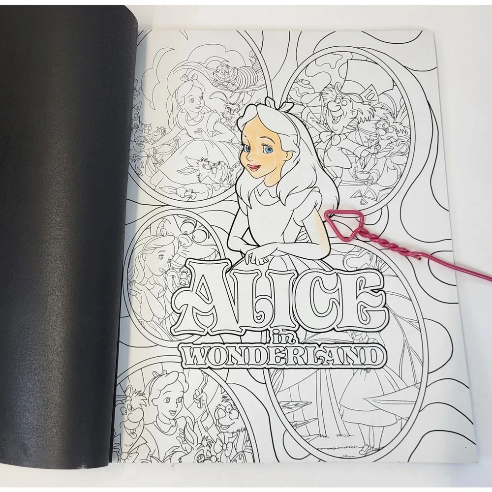 Alice In‎ Wonderland Coloring Book Lewis Carroll Purple Paperback Fantasy